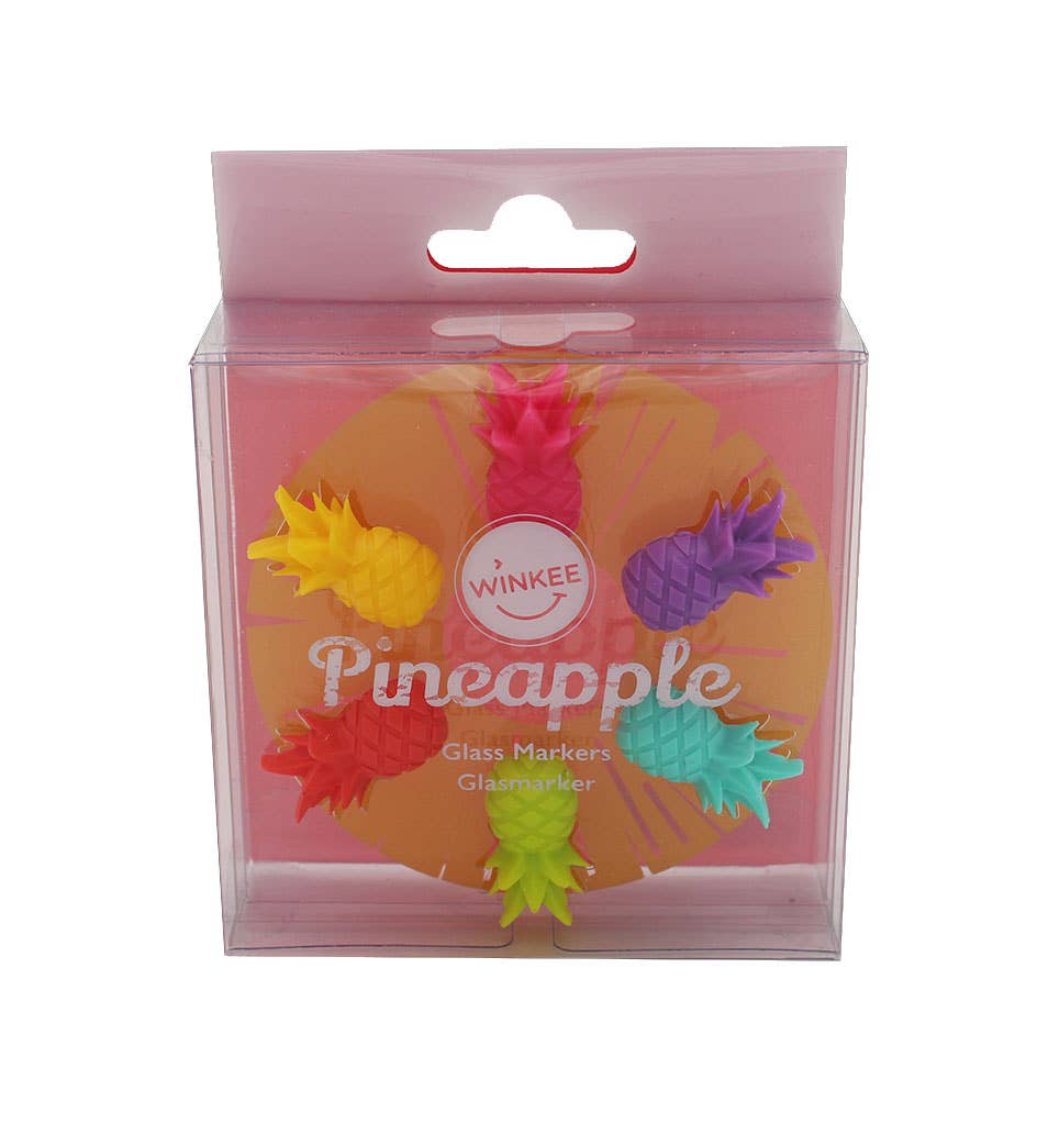 Marque-verres Ananas colorés