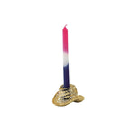 Kerzenständer – Cowboyhut – Keramik – Gold – 13,5 x 11 x 7 cm