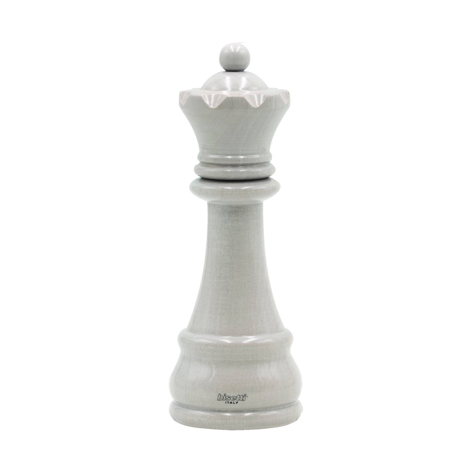 Moulin à épices "Chess" Regina en hêtre laqué blanc brillant