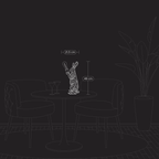 Lampe de table Lapin Meister Lampe, Argent