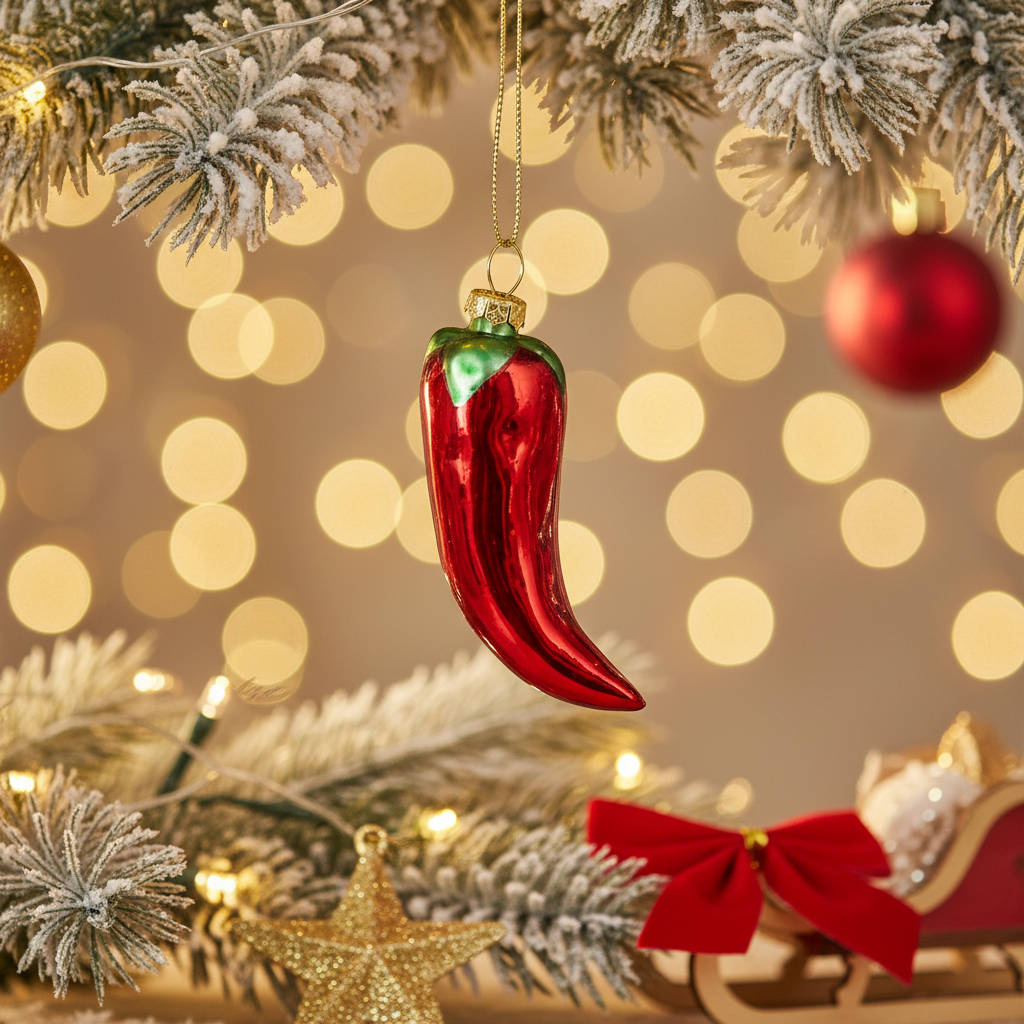 Boule de Noël Piment Mexicain | Objetos de diseño y regalos originales
