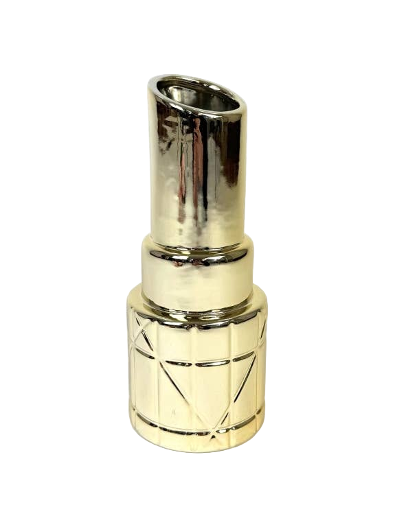 Gold Lipstick Vase