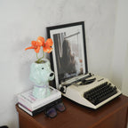 Vase - Vase à fleurs Chien - Menthe/ Lilas - 13x14x21cm