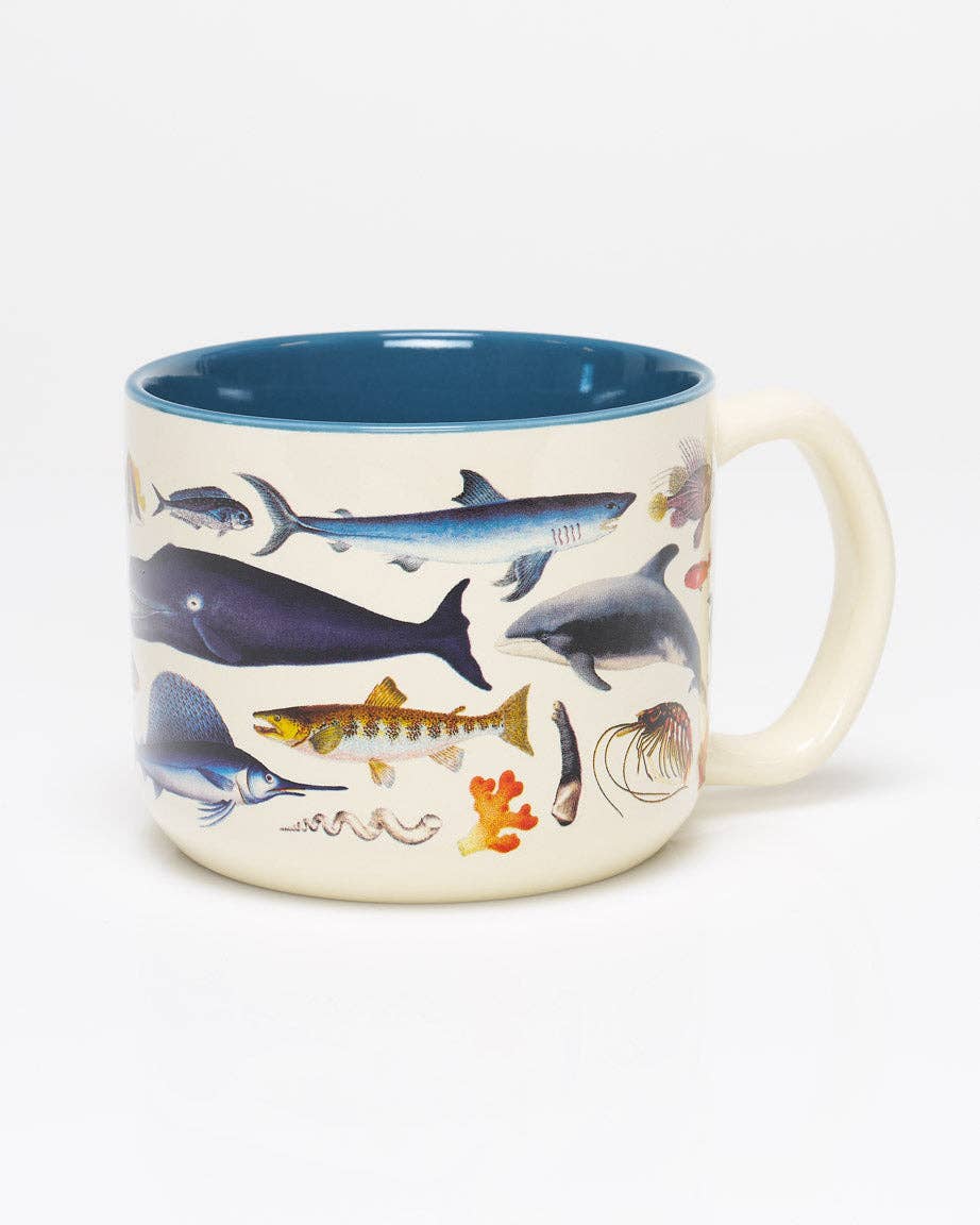 Oggetto regalo di design – Mug Zoologie marine 440 ml – produit scientifique Cognitive Surplus EU, vue 1