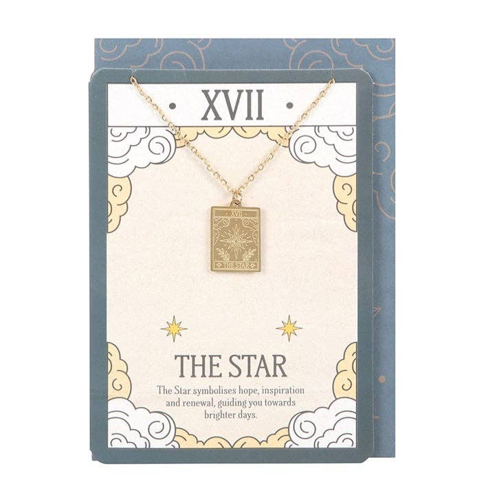 Le Collier de Carte de Tarot Vintage Étoile