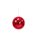 Boule de Noël Disco Rouge - 8cm