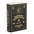 Boîte de Rangement en Forme de Livre Planche Ouija Gothique Noire