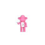 Ornament – ​​Hängende, lose Affenfigur „Die Legende“ – Rosa – 11 x 7 x 19 cm