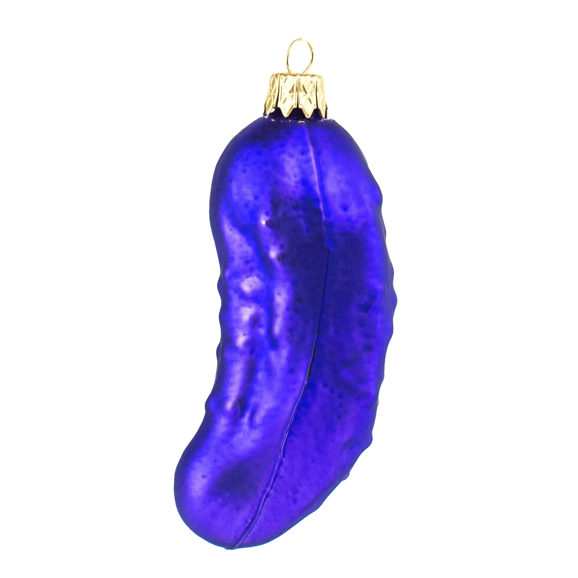 Designcadeau – boule de noel cornichon bleu donkey