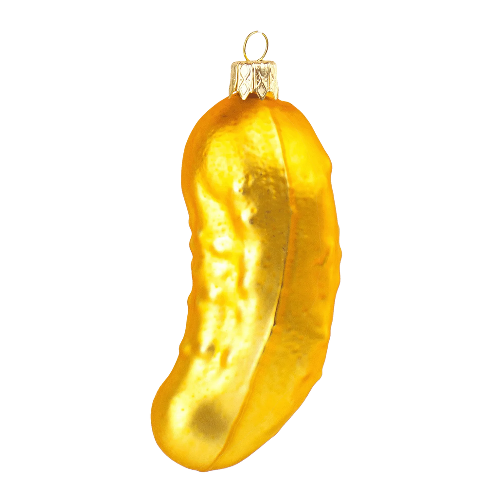 Design-lahja – boule de noel cornichon jaune donkey