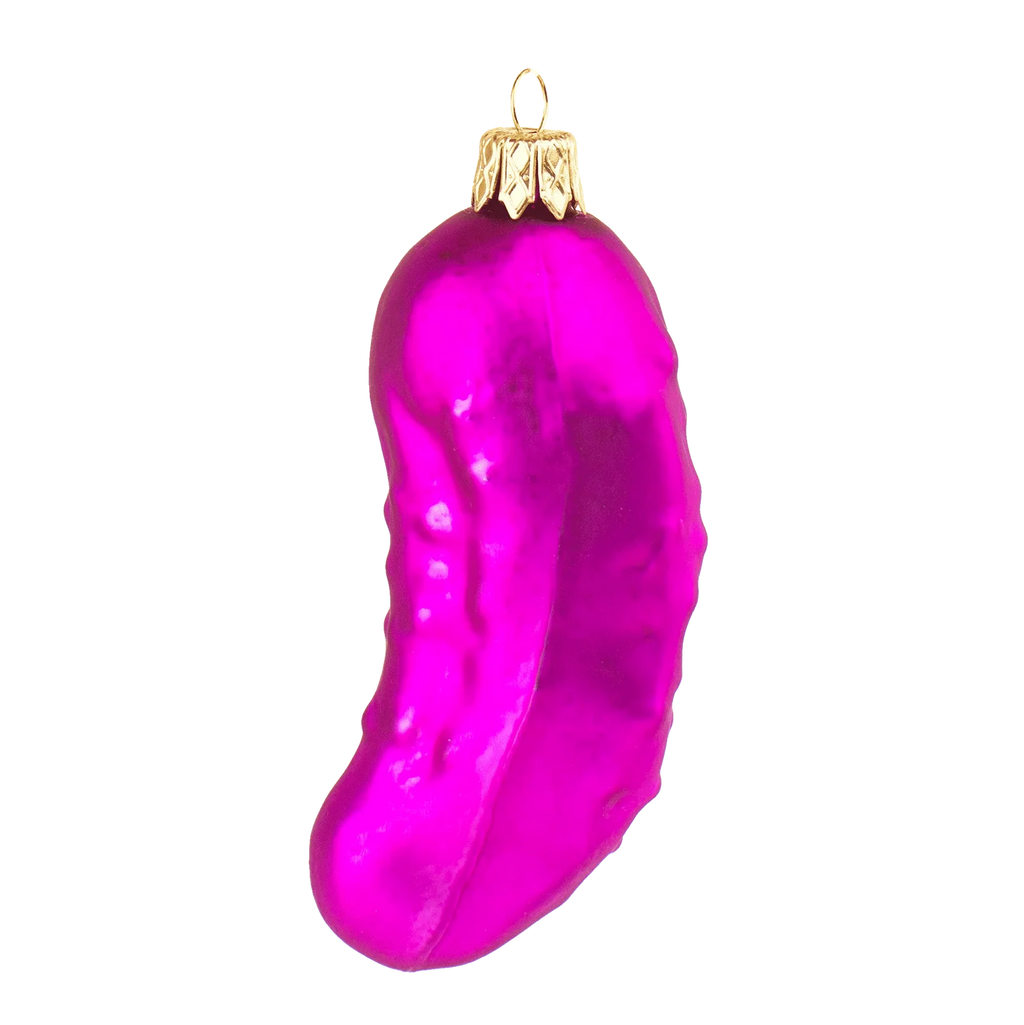 Design-lahja – boule de noel cornichon rose donkey