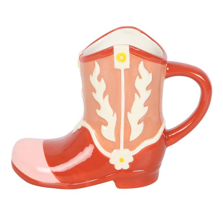 Mug en Forme de Botte de Cowboy – Rose | Design-lahjat ja sisustustuotteet