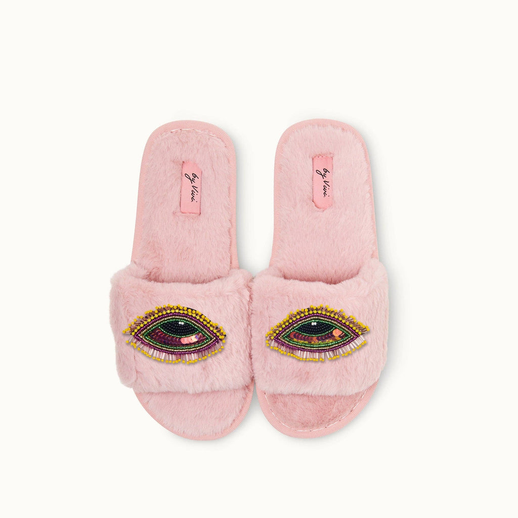 Pair of slippers brooches - Evil Eye