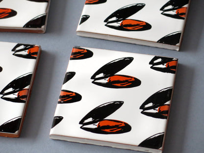 Ceramic coasters, designer molds