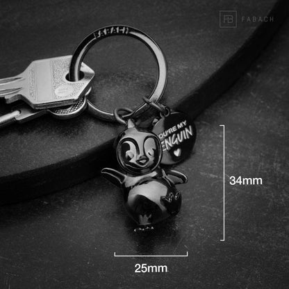 Penguin Keychain "You're My Penguin" "Breezy"