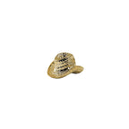 Kerzenständer – Cowboyhut – Keramik – Gold – 13,5 x 11 x 7 cm
