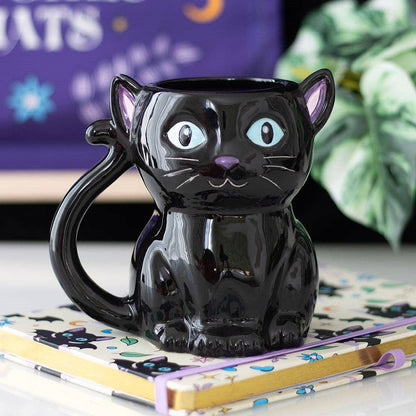 Gothic Bat Cat Halloween Mug