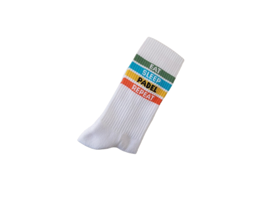 chaussettes eat sleep padel repeat pegada socks 