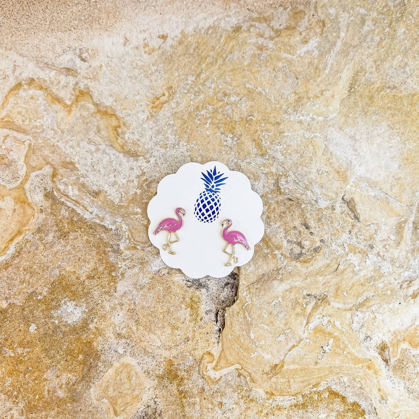 Boucles d'oreilles Flamingo