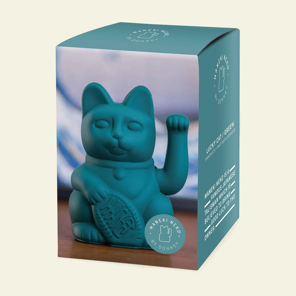 Gato verde afortunado