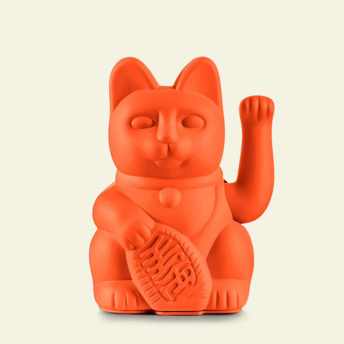 Vue complémentaire : Chat Chanceux Orange Néon – Donkey Products