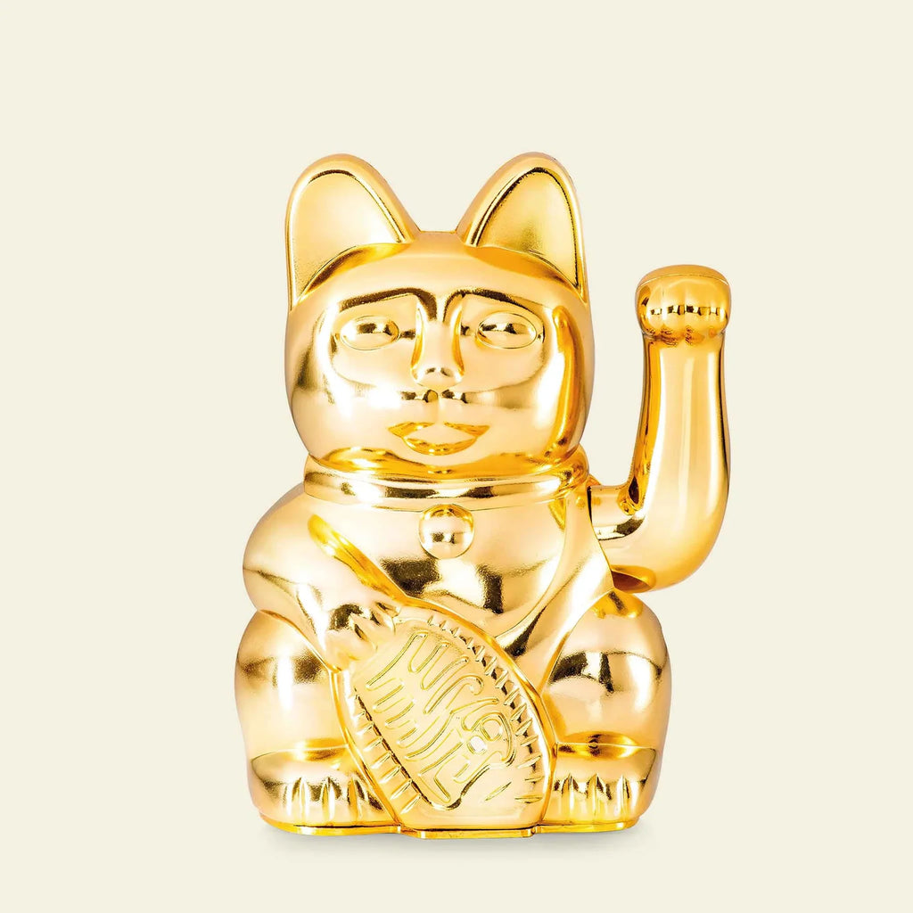 Chat Chanceux Or Glossy – visuel produit