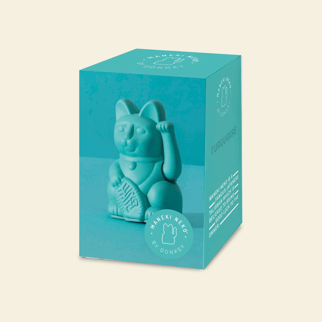 Mini Chat Chanceux Turquoise | Designproducten en originele cadeaus