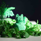 Mini Chat Chanceux Vert Menthe "Mei"