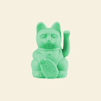 Vue complémentaire : Mini Chat Chanceux Vert Menthe "Mei" – Donkey Products