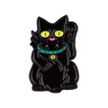 Design-lahja – pins chat chanceux noir snowball lcc