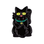 Design-lahja – pins chat chanceux noir snowball lcc