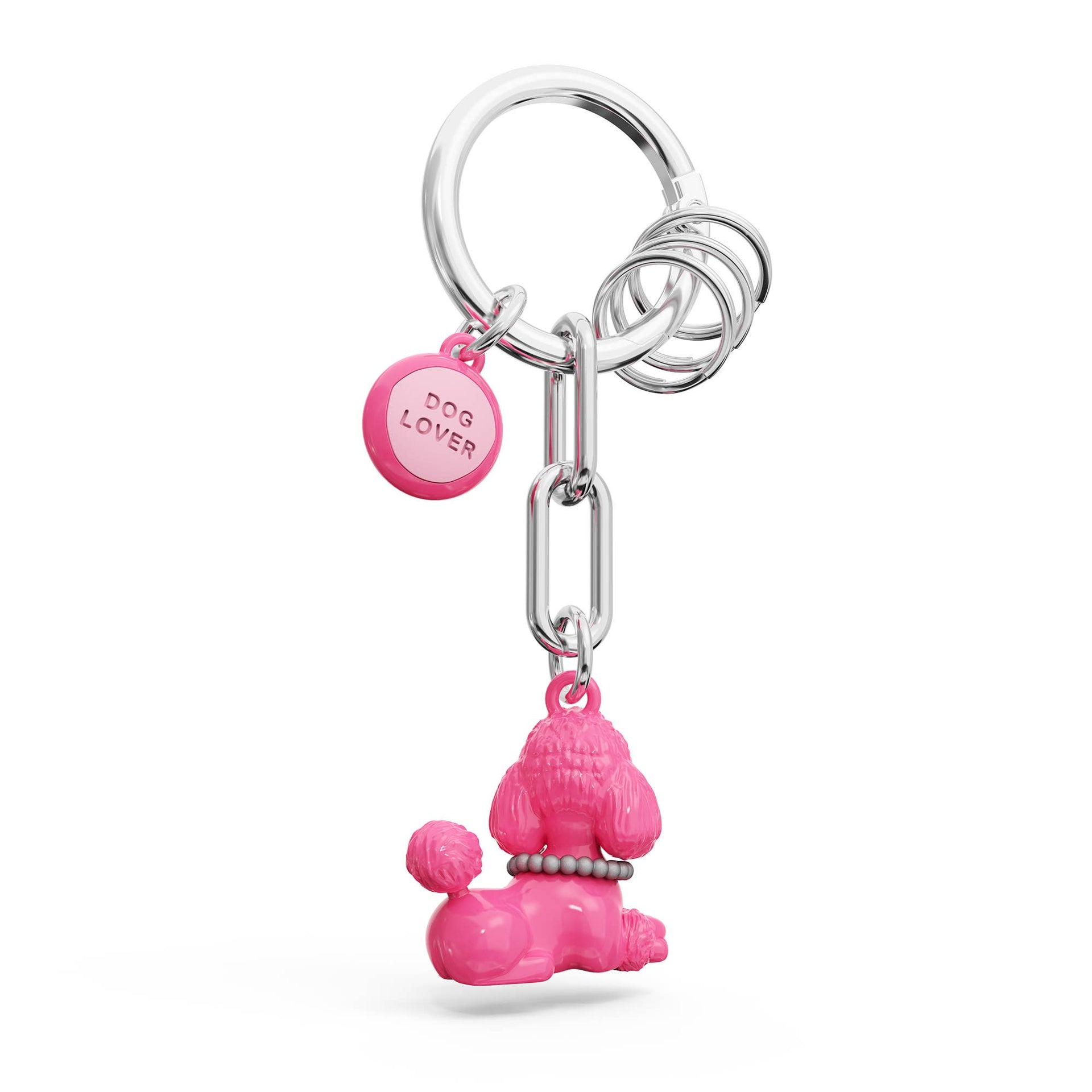 Porte-clés charms Caniche