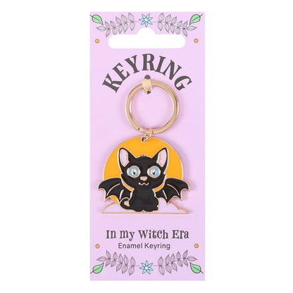 Cat Bat &amp; Moon Keychain