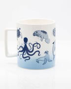 Regalo de diseño – Mug Rétro Marine Life (350 ml) – produit scientifique Cognitive Surplus EU, vue 2
