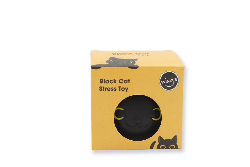 Stressball mit schwarzer Katze