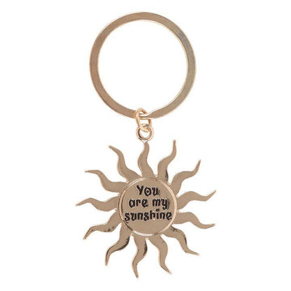 Porte-clés Soleil Doré "You are my Sunshine"