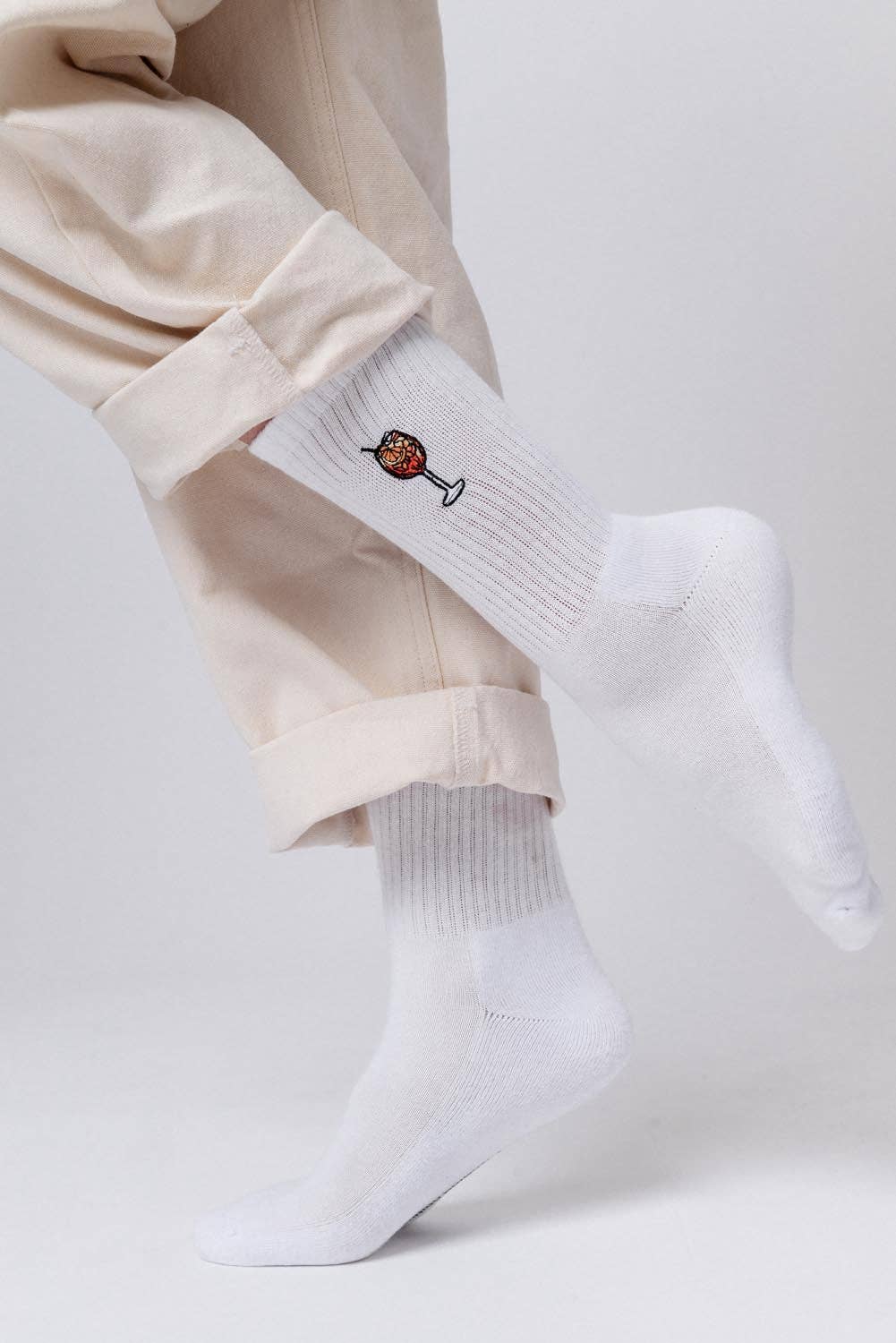 Chaussettes brodées Spritz | Oggetti di design e regali originali