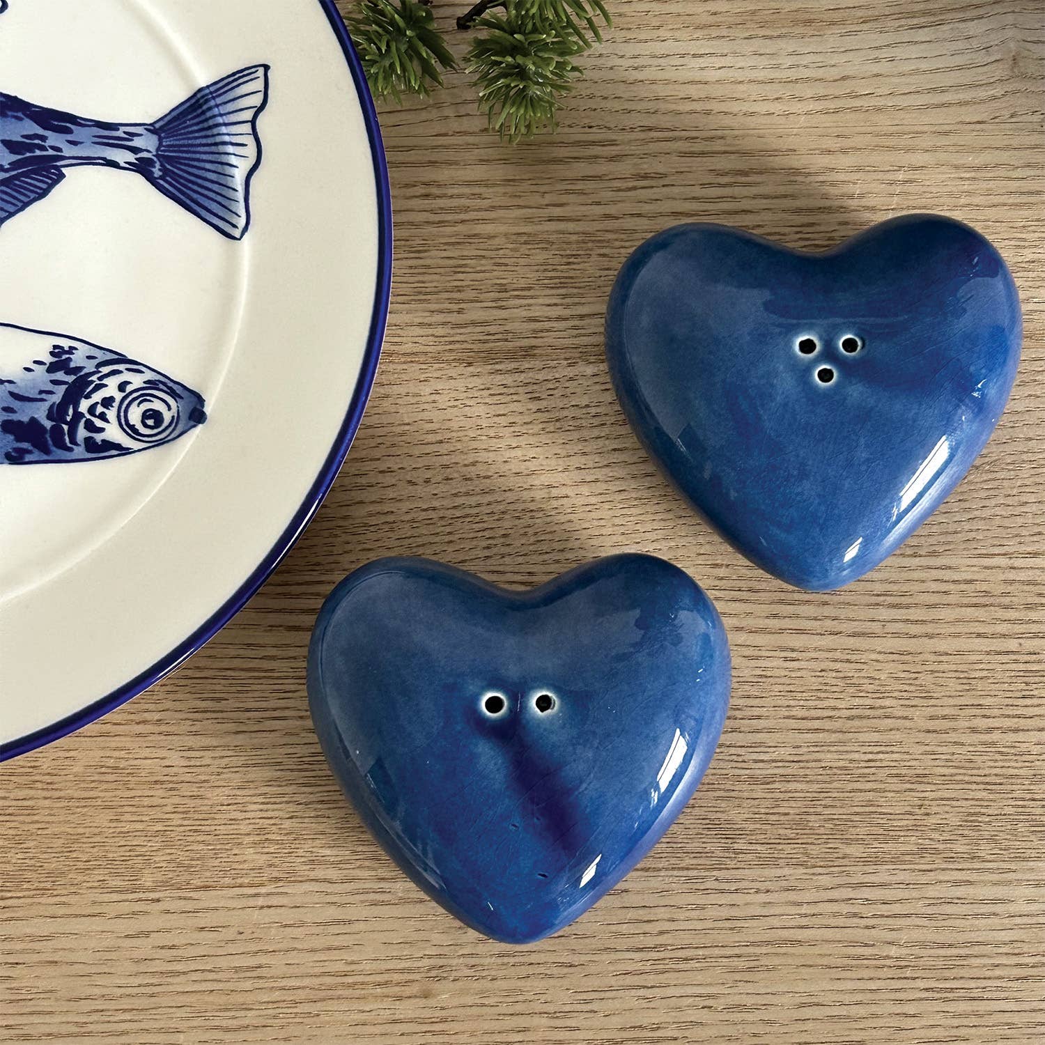 Sel et poivre Cœur bleu