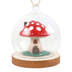 Décoration suspendue en forme de dôme en verre Mushroom House | Design e regali originali