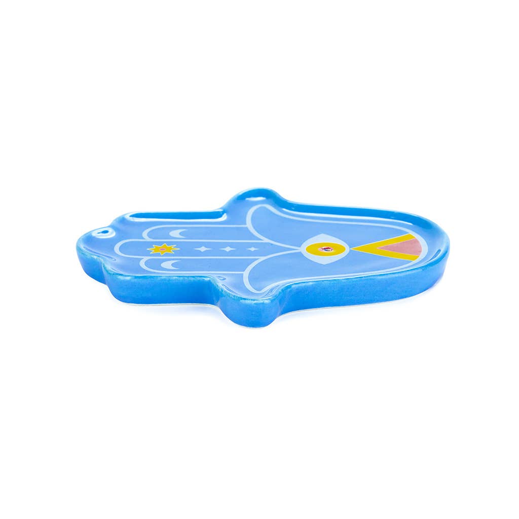 Porte-encens Lucky Hand bleu