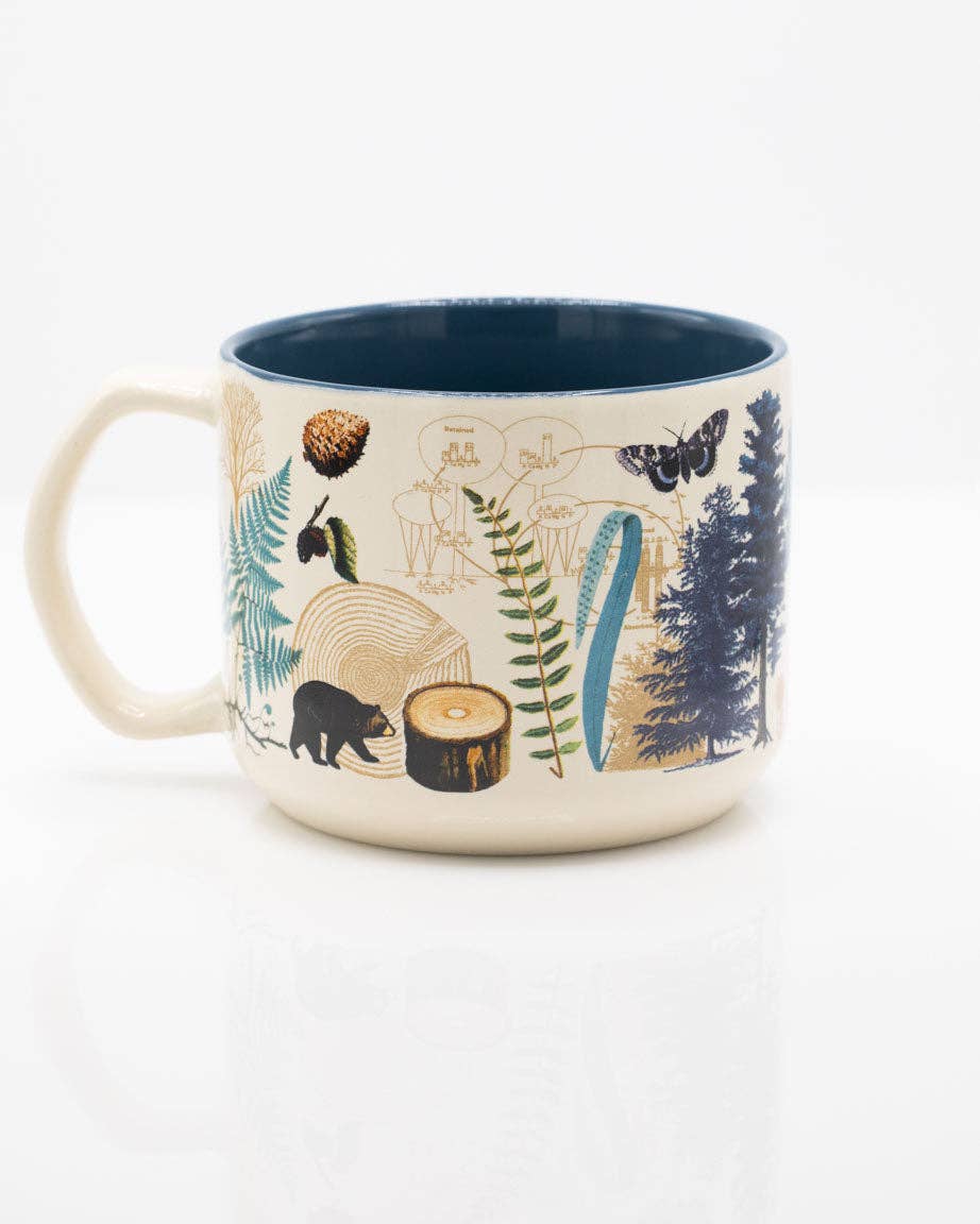 Oggetto regalo di design – Mug Woodland Forest – produit scientifique Cognitive Surplus EU, vue 2