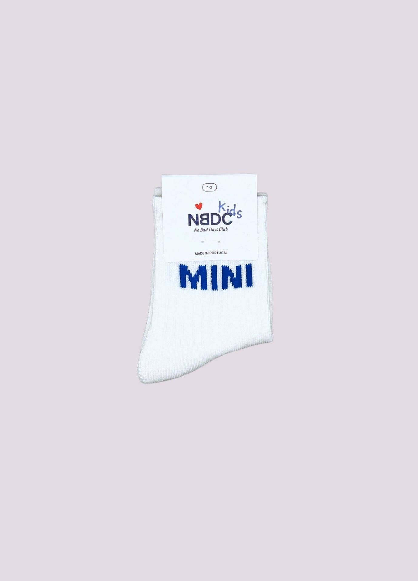 Chaussettes Bébé/Enfant « MINI » - Bleu