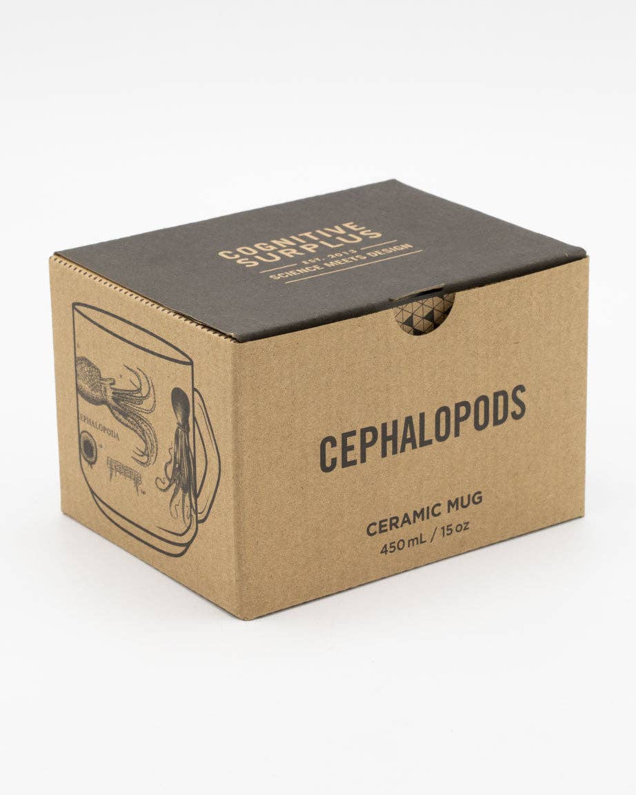 Oggetto regalo di design – Mug Céphalopodes – produit scientifique Cognitive Surplus EU, vue 3