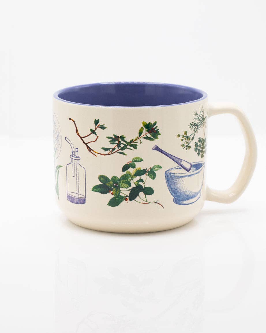 Oggetto regalo di design – Mug Botanical Pharmacy (430 ml) – produit scientifique Cognitive Surplus EU, vue 1