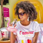 Porte-Gobelet Flamant Rose - Or Rose | Objetos de diseño y regalos originales