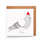 Christmas Pigeon Greeting Card