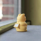 Mini Chat Chanceux Solaire Jaune