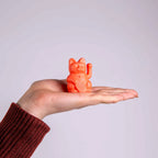 Mini Chat Chanceux Orange Néon Solaire | Oggetti di design e regali originali
