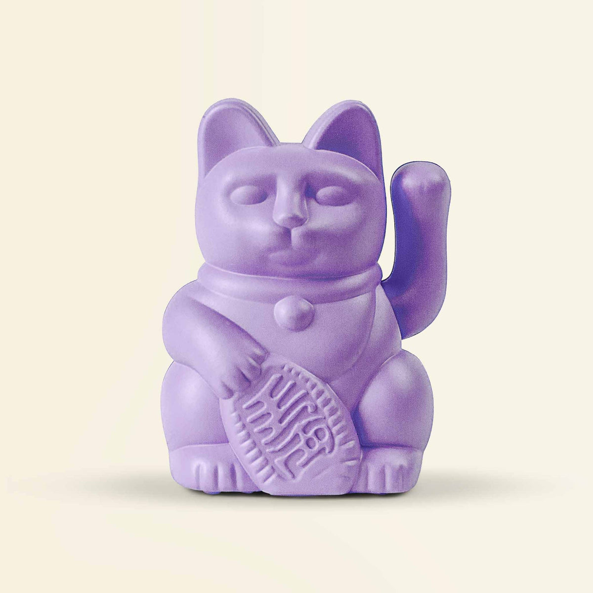 Vue complémentaire : Mini Chat Chanceux Solaire Lilas “Noko” – Donkey Products