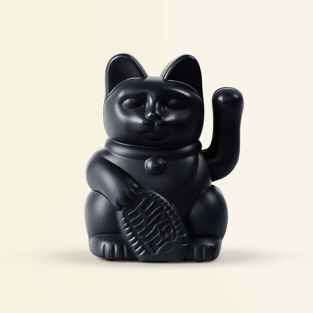 Mini Chat Chanceux Solaire Noir “Sumi”
